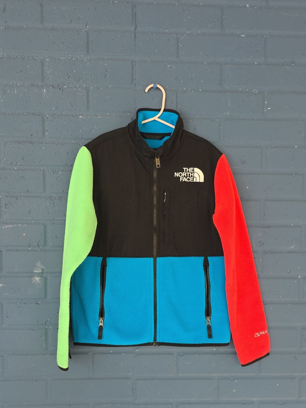 The North Face Polar Tech Teen Unisex Color Block Jacket Size Lg(12)